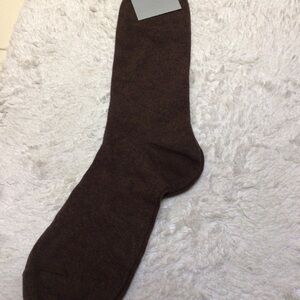 Pantherella Rich Brown Casual Socks, England, cotton cashmere, sz 8.5-11